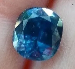 2.49 CT CUSHION OCEAN BLUE WITH A.G.L. CERTIFICATE