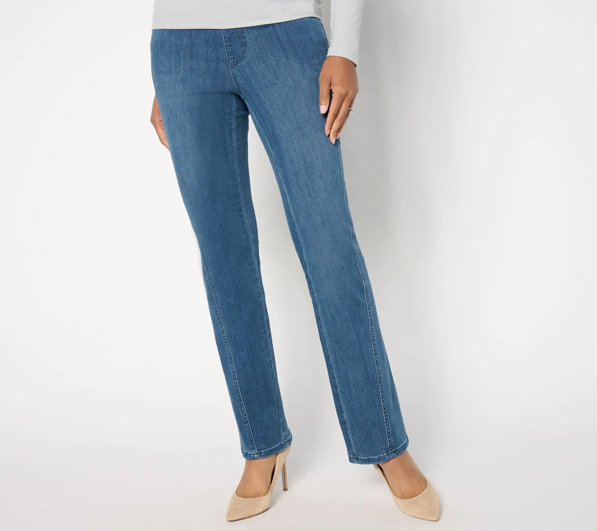 "As Is" Belle by Kim Gravel Tall Primabelle Forward Seam Boot Cut Jean