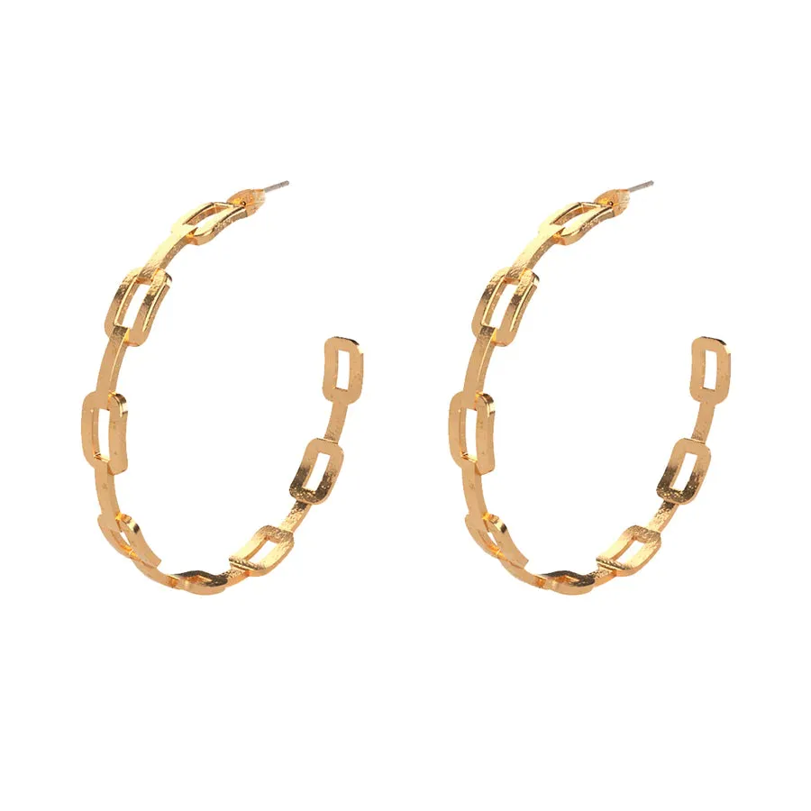 Archie Hoop Earring - Vintage Gold