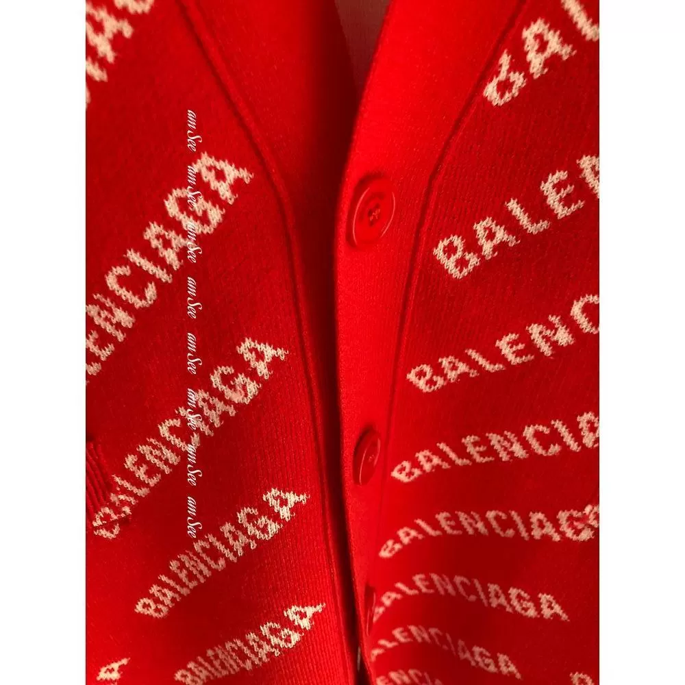 BALENCIAGA  |mini allover logo cardigan