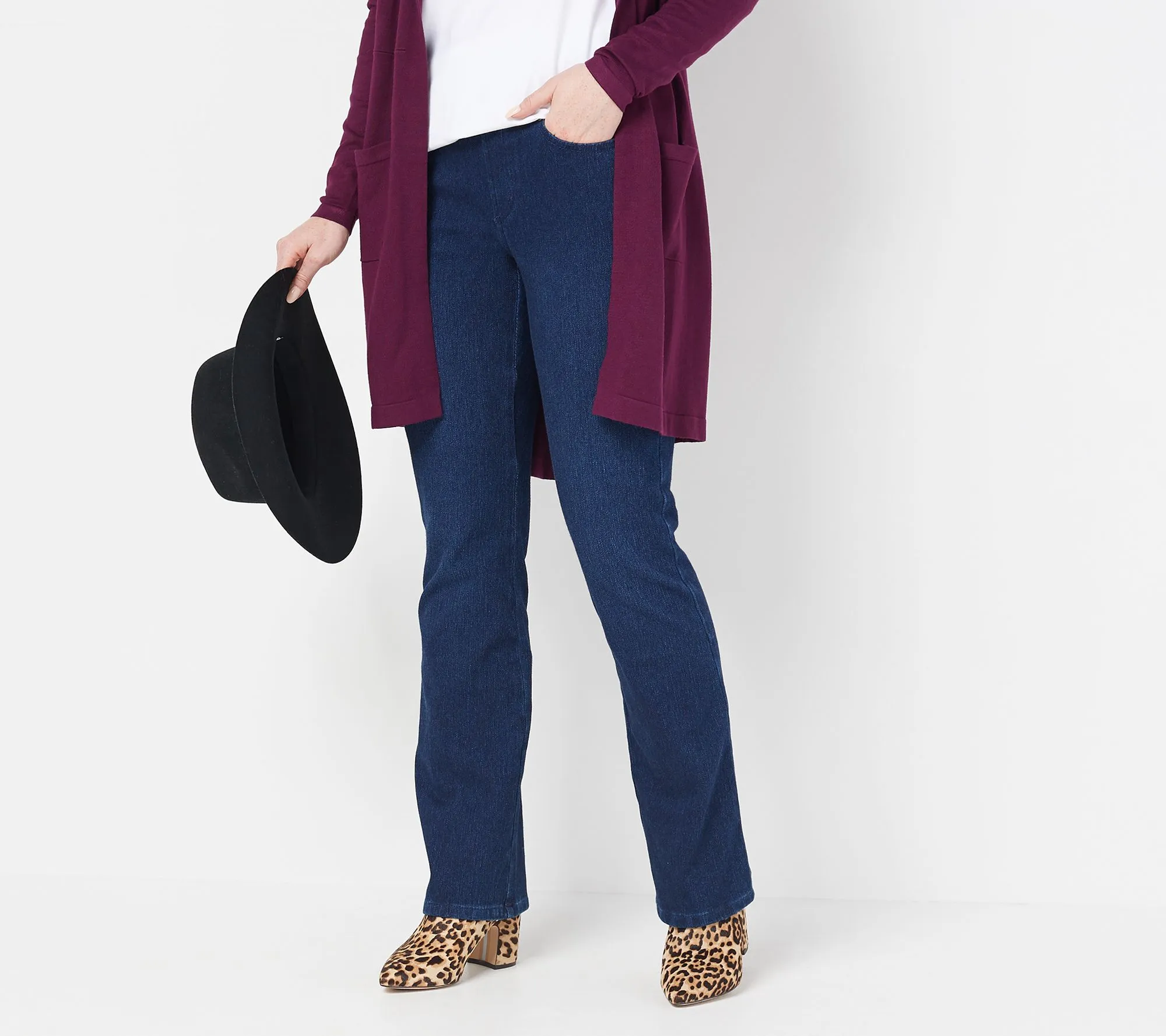 Belle by Kim Gravel Regular Flexibelle Boot-Cut Jeans