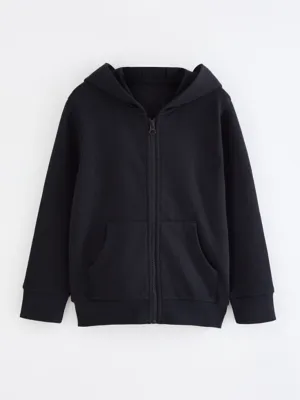 Black Zip Through Hoody | School | George at ASDA