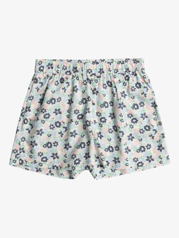 Blue Ocean Floor - Elasticated Waist Shorts for Girls 4-16