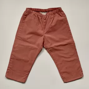 Bonpoint Dusty Pink Cotton Trousers: 2 Years