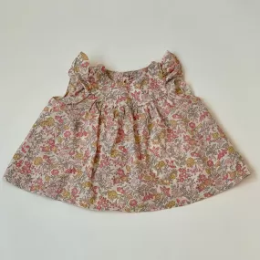 Bonpoint Liberty Print Short Sleeve Blouse: 12 Months