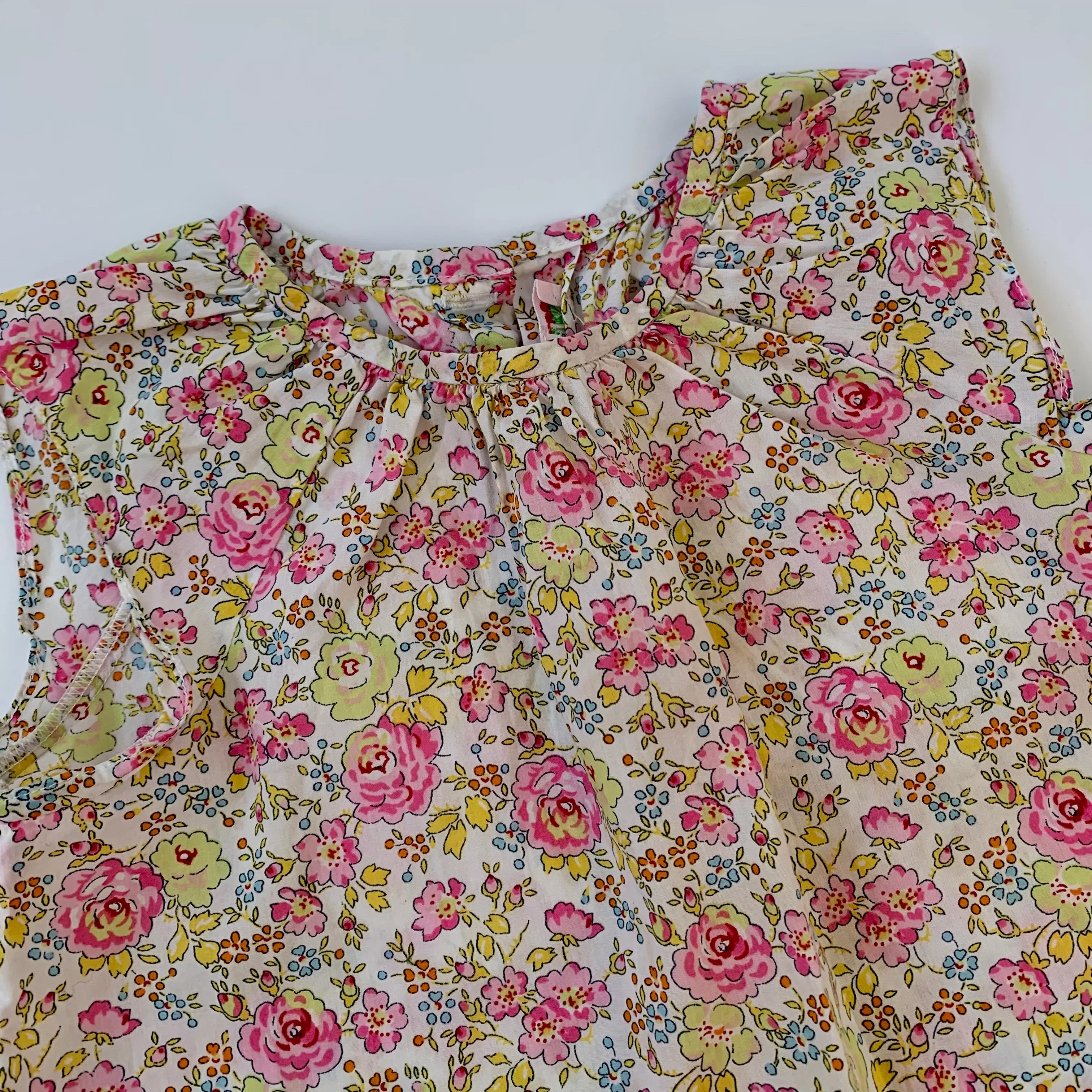 Bonpoint Neon Toned Liberty Print Blouse: 2 Years