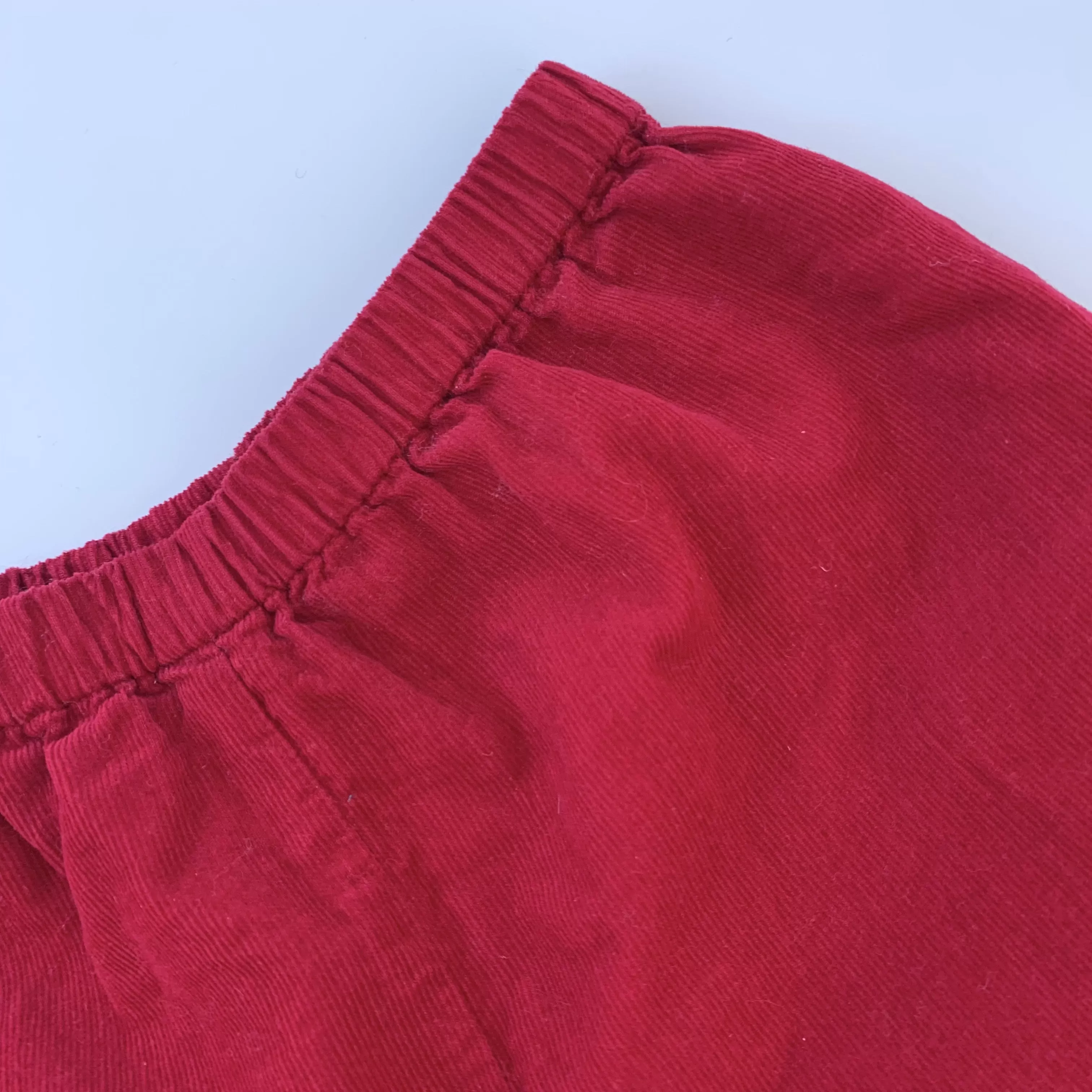 Bonton Raspberry Red Cord Trousers: 6 Months