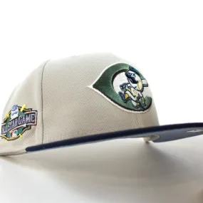 Cincinnati Reds 2015 All Star Game New Era 59Fifty Fitted Hat (Stone Ocean Navy Birdseye Blue Under Brim)