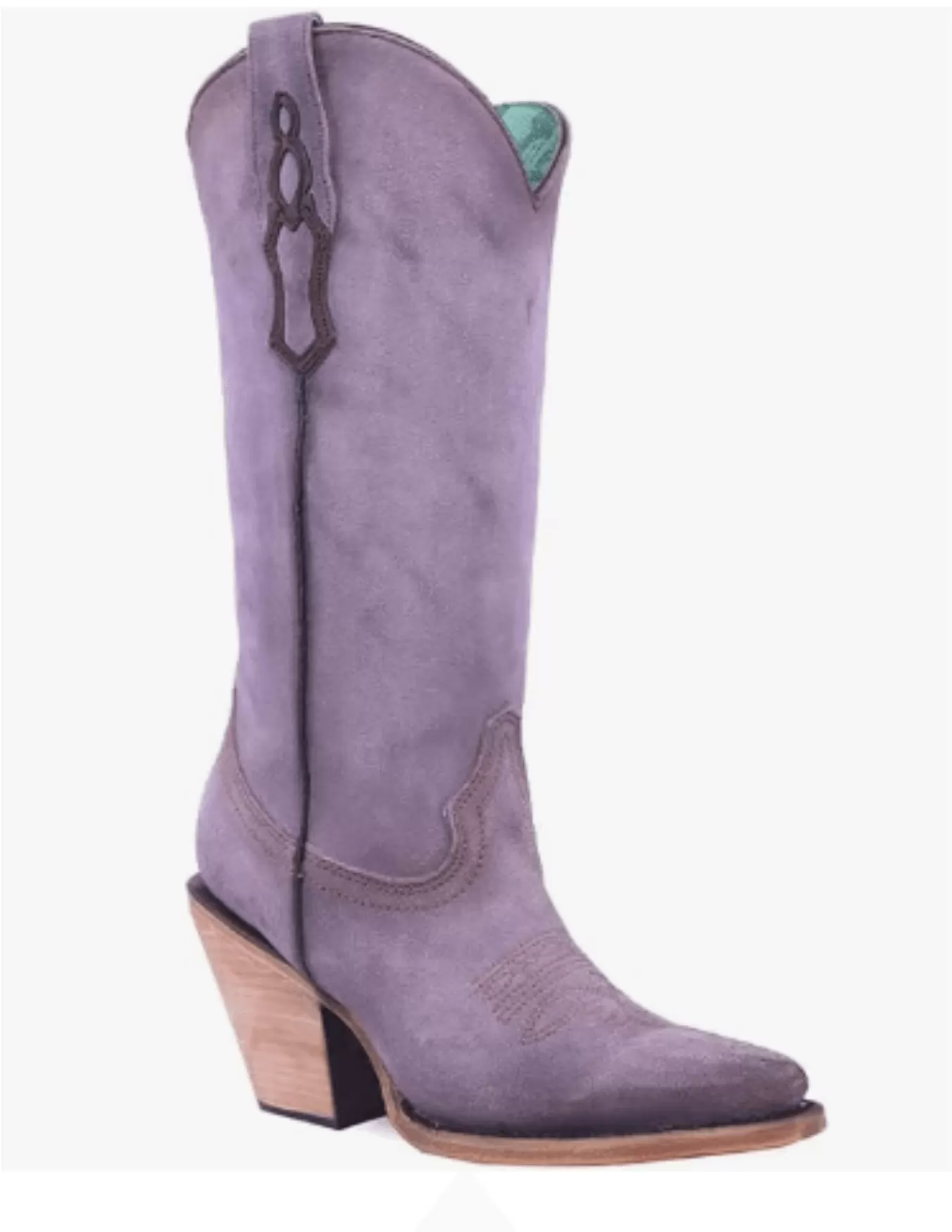 Corral Womens Lilac Embroidery Pointed Toe Boots