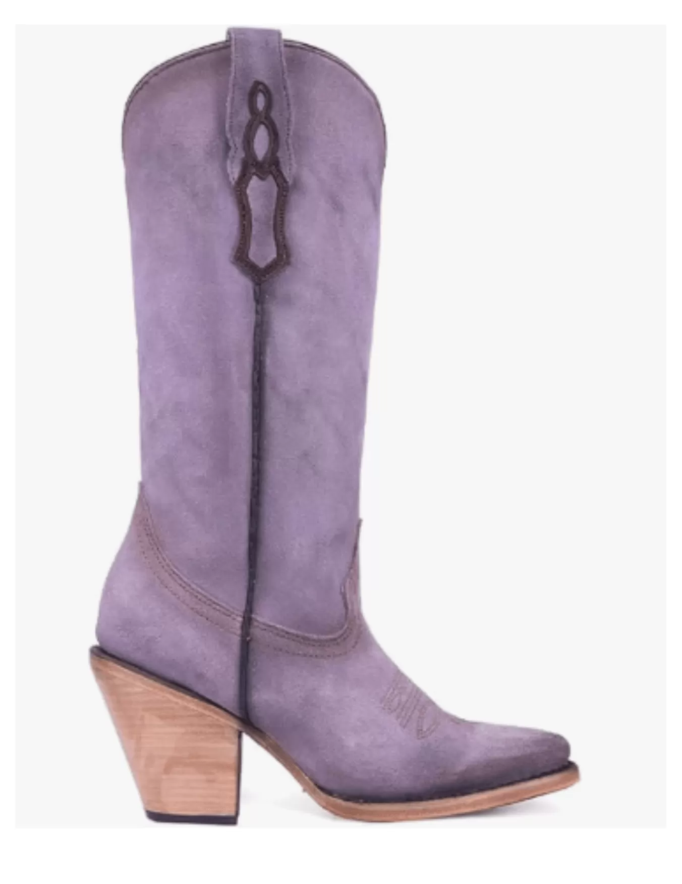 Corral Womens Lilac Embroidery Pointed Toe Boots