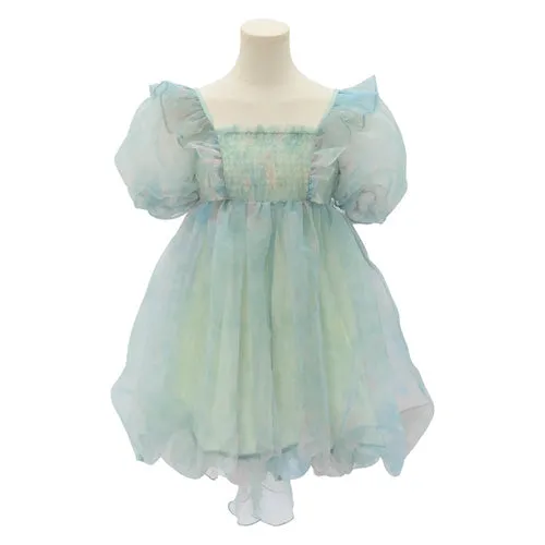 Cute Dreamy Girly Ocean Blue Ruffles Dress ON623