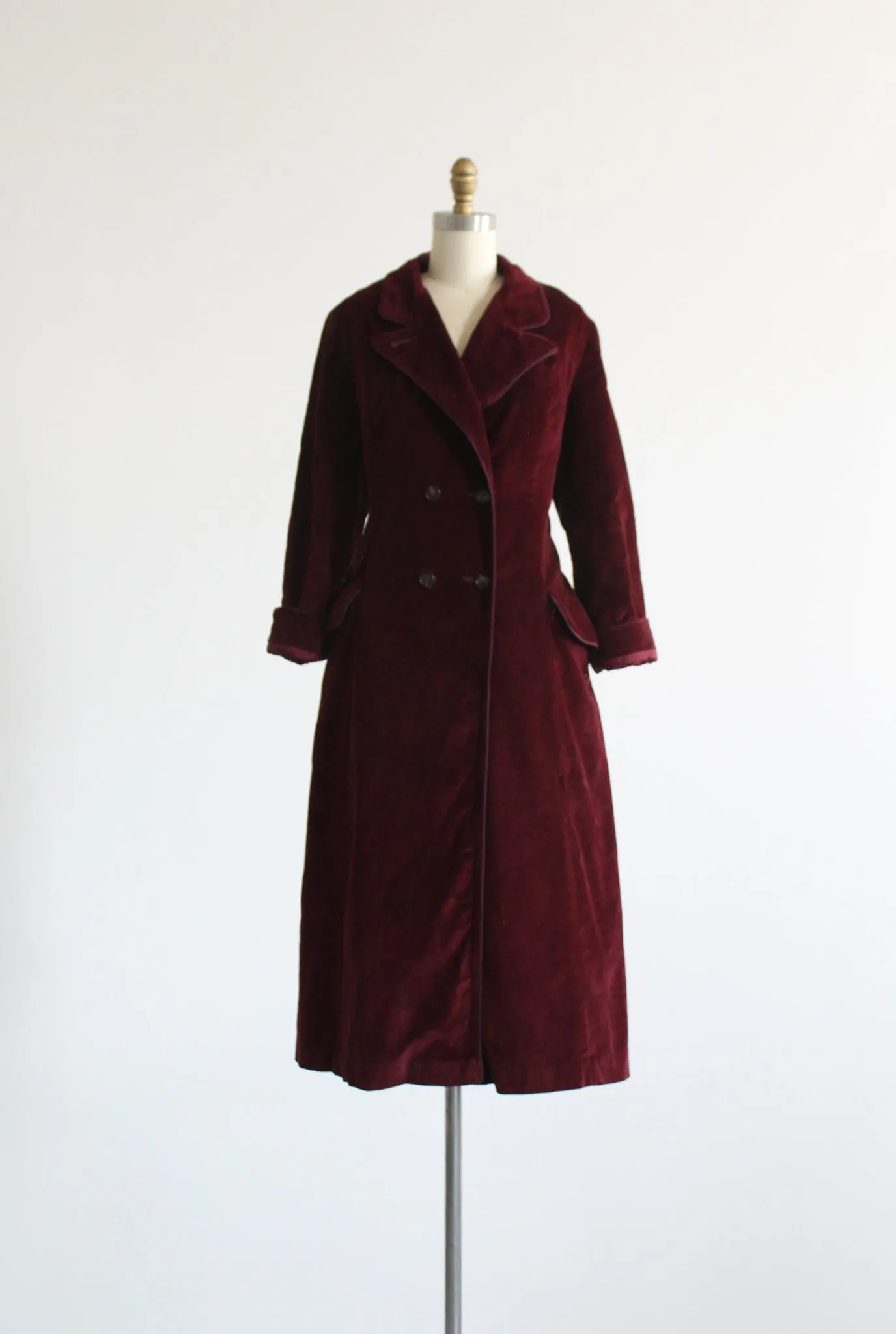 garnet corduroy trench