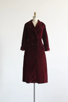 garnet corduroy trench