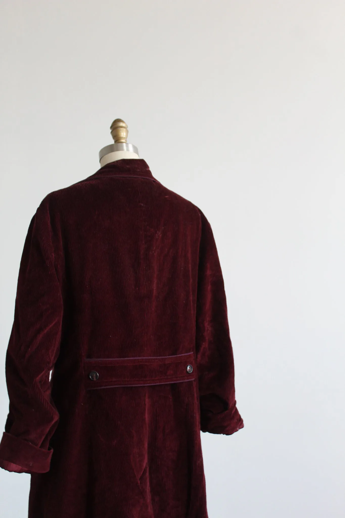 garnet corduroy trench