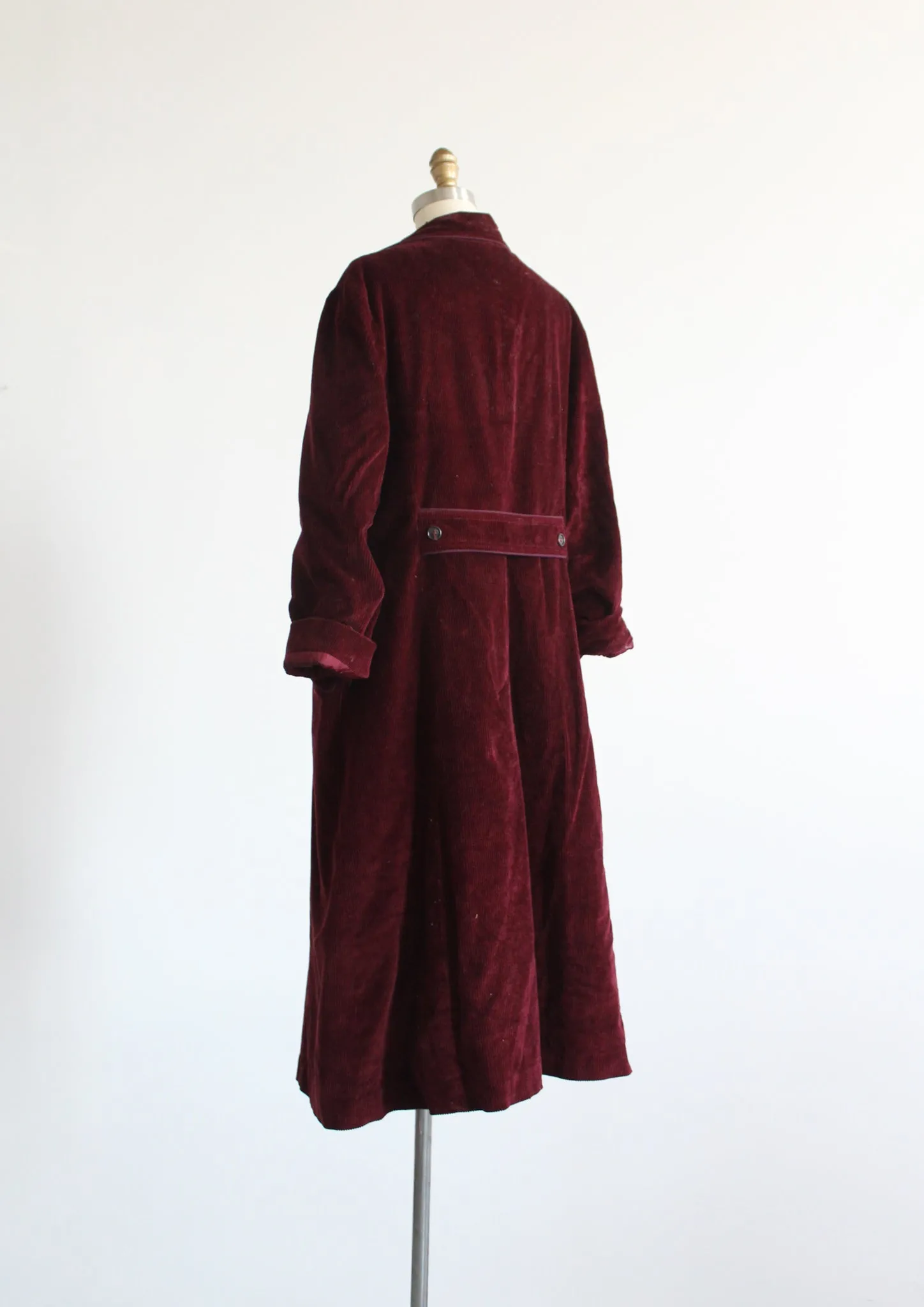 garnet corduroy trench