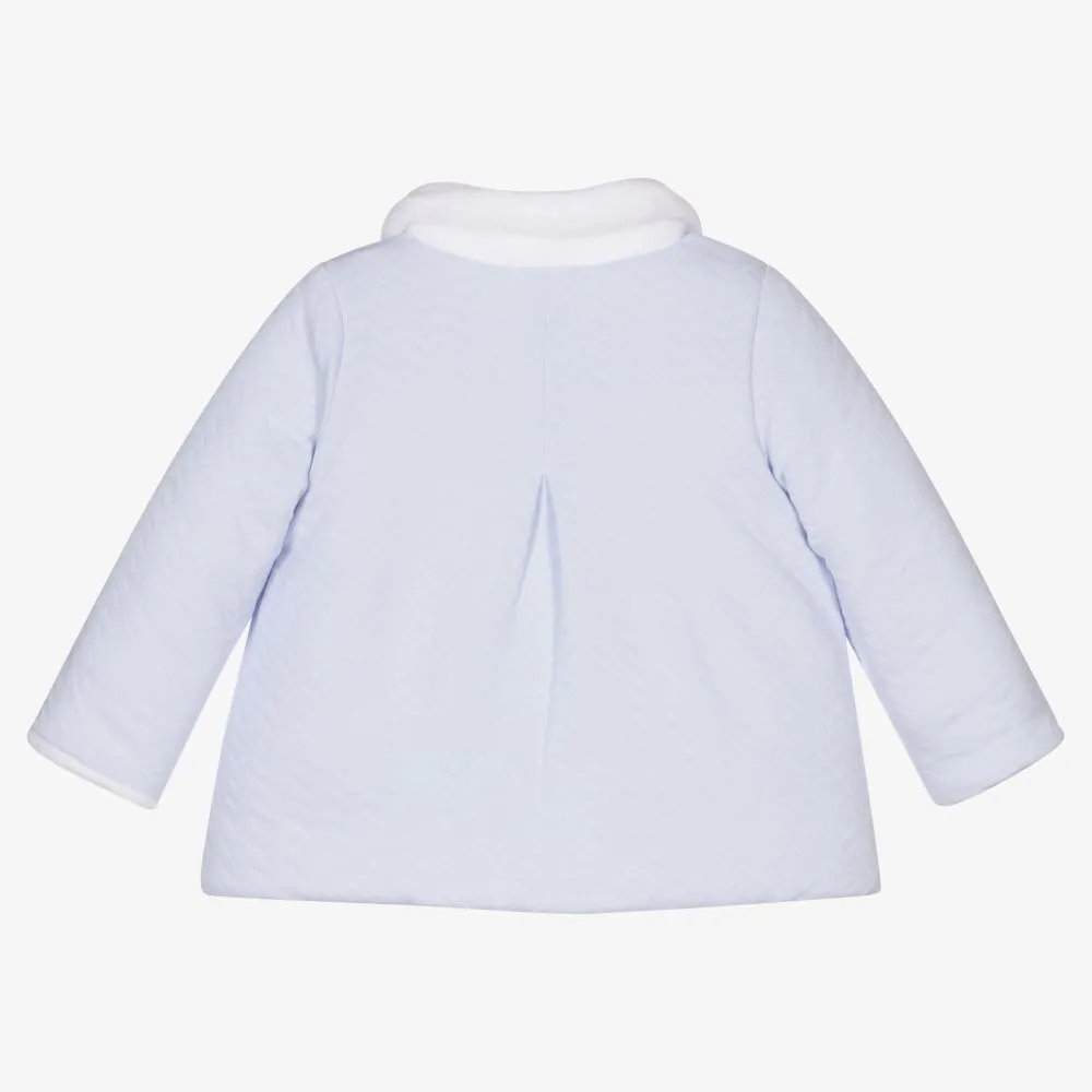 Girls Blue Cotton Coat