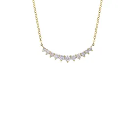 Graduated Round Diamond Necklace