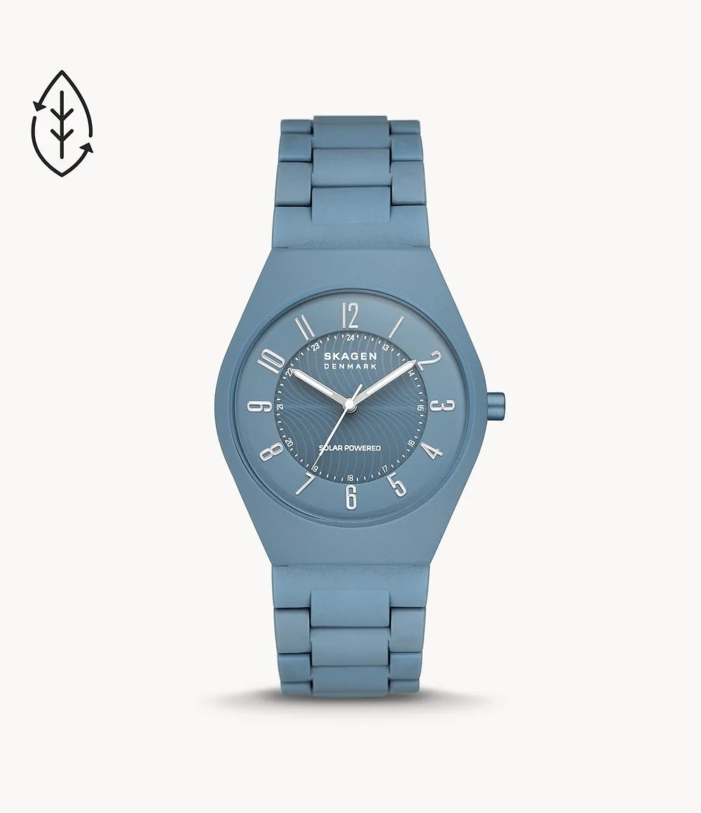 Grenen Ocean Solar-Powered Coastel Blue, Ocean Material Watch