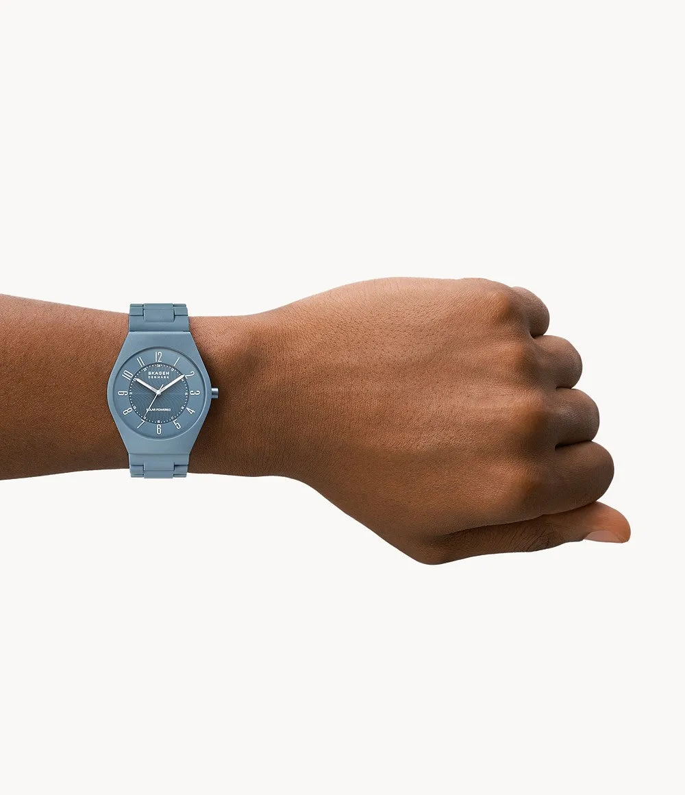 Grenen Ocean Solar-Powered Coastel Blue, Ocean Material Watch