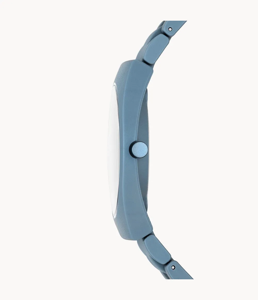 Grenen Ocean Solar-Powered Coastel Blue, Ocean Material Watch