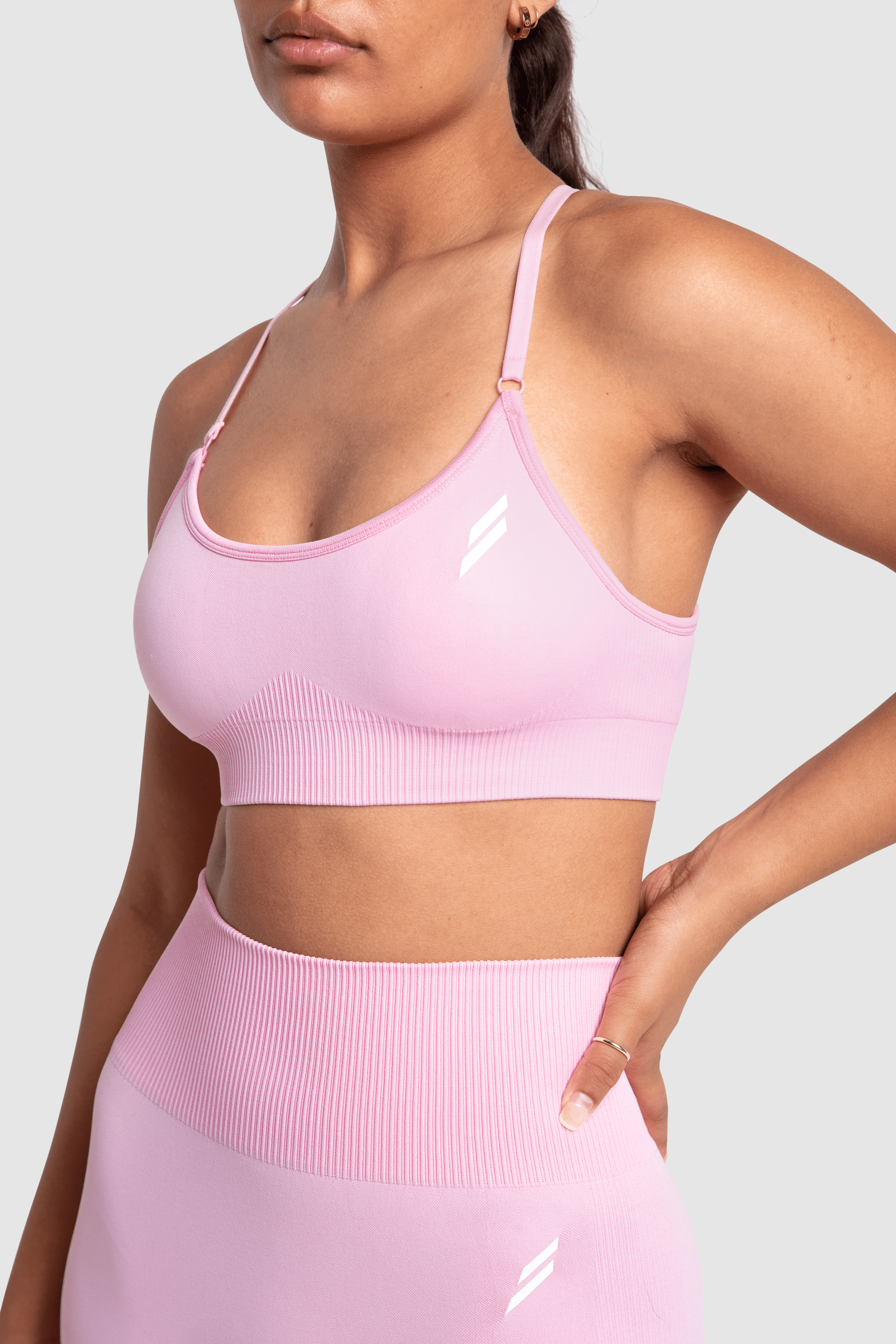 Impact Solid Crop - Pastel Pink