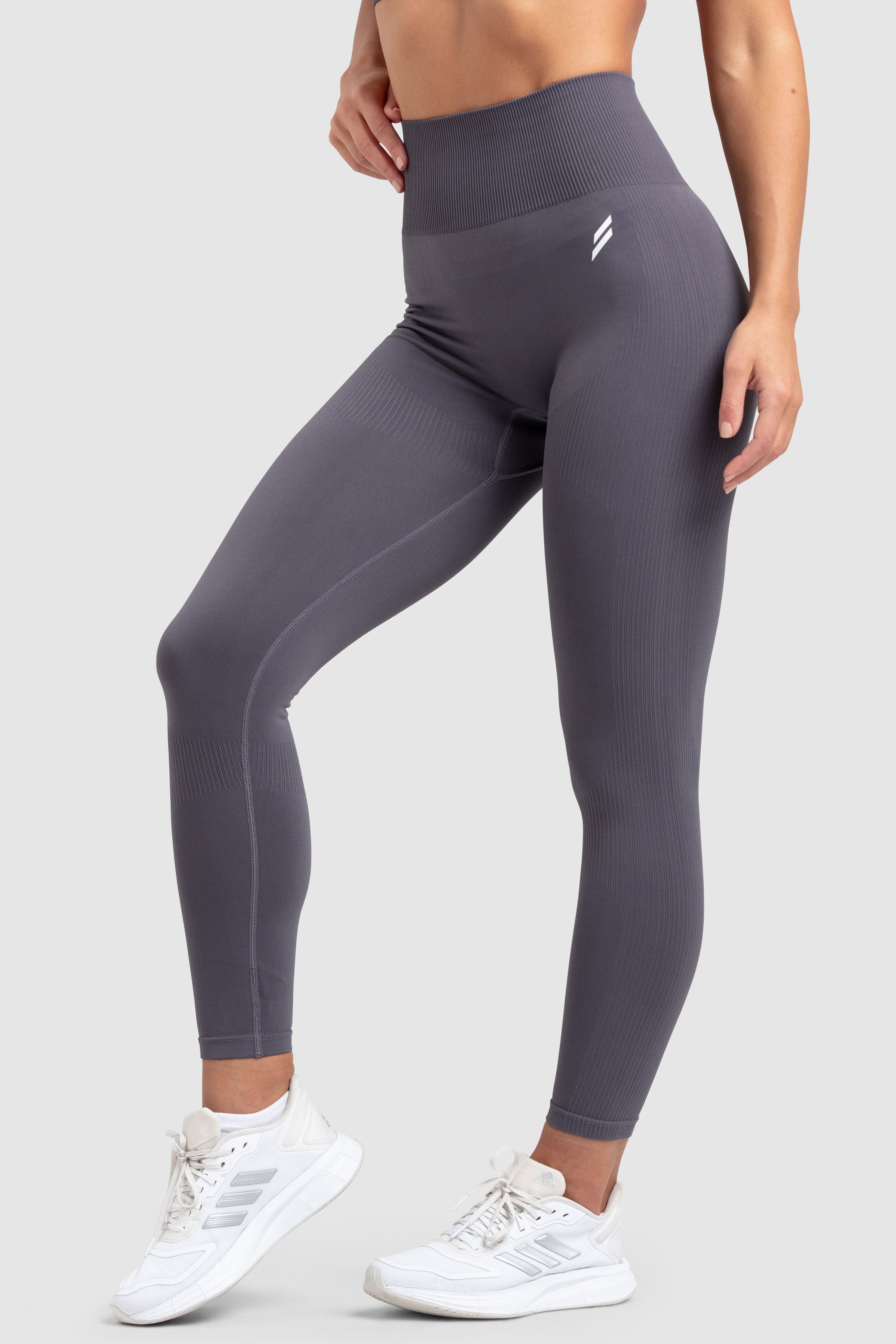 Impact Solid Leggings - Storm Grey