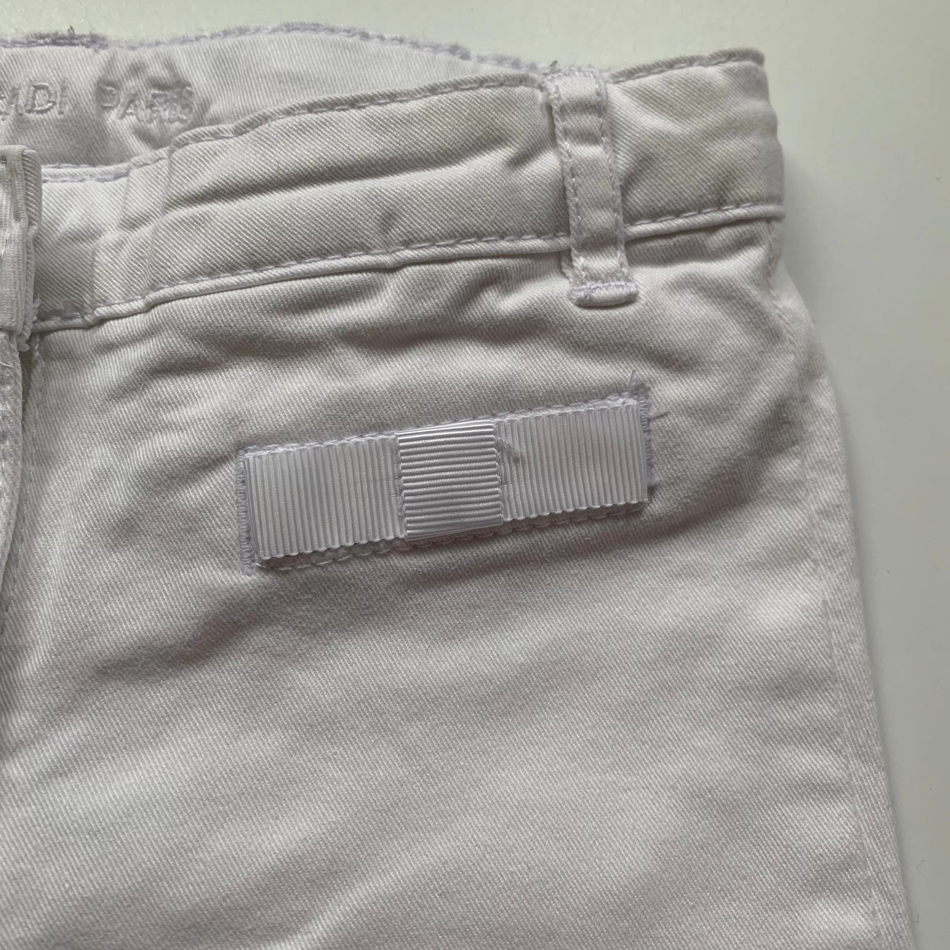 Jacadi White Jeans With Bows: 24 Months