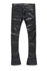 JORDAN CRAIG PU STACKED CARPENTER PANTS BLACK JRF1135