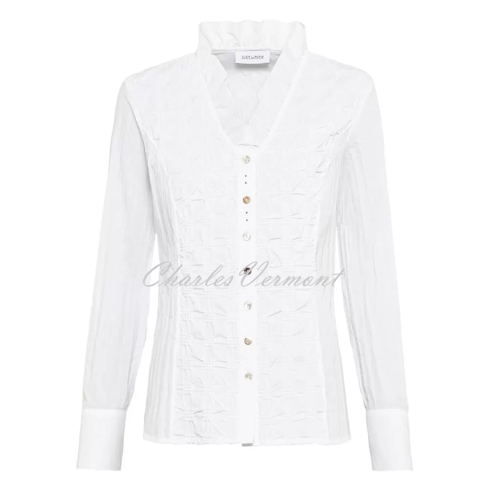 Just White Blouse - Style J3612