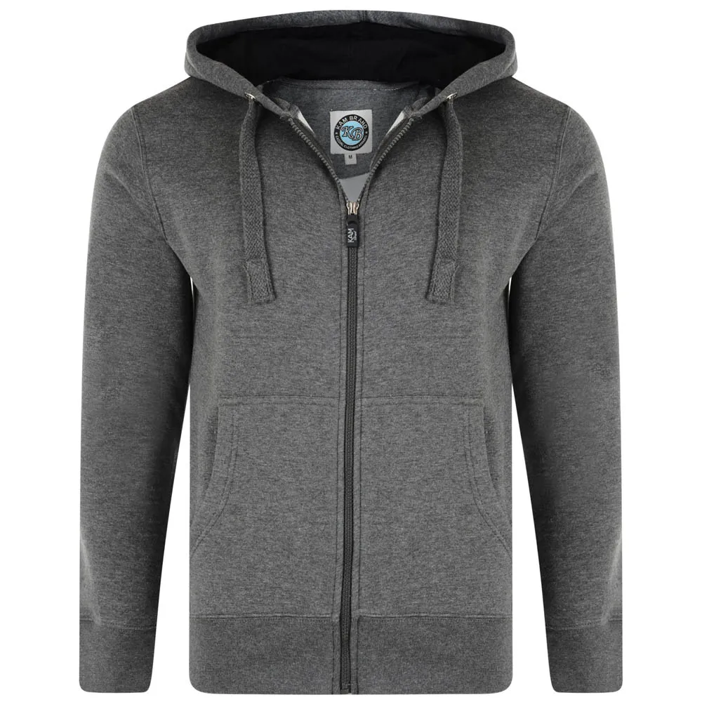 Kam Plain Tall Mens Hoody - Grey