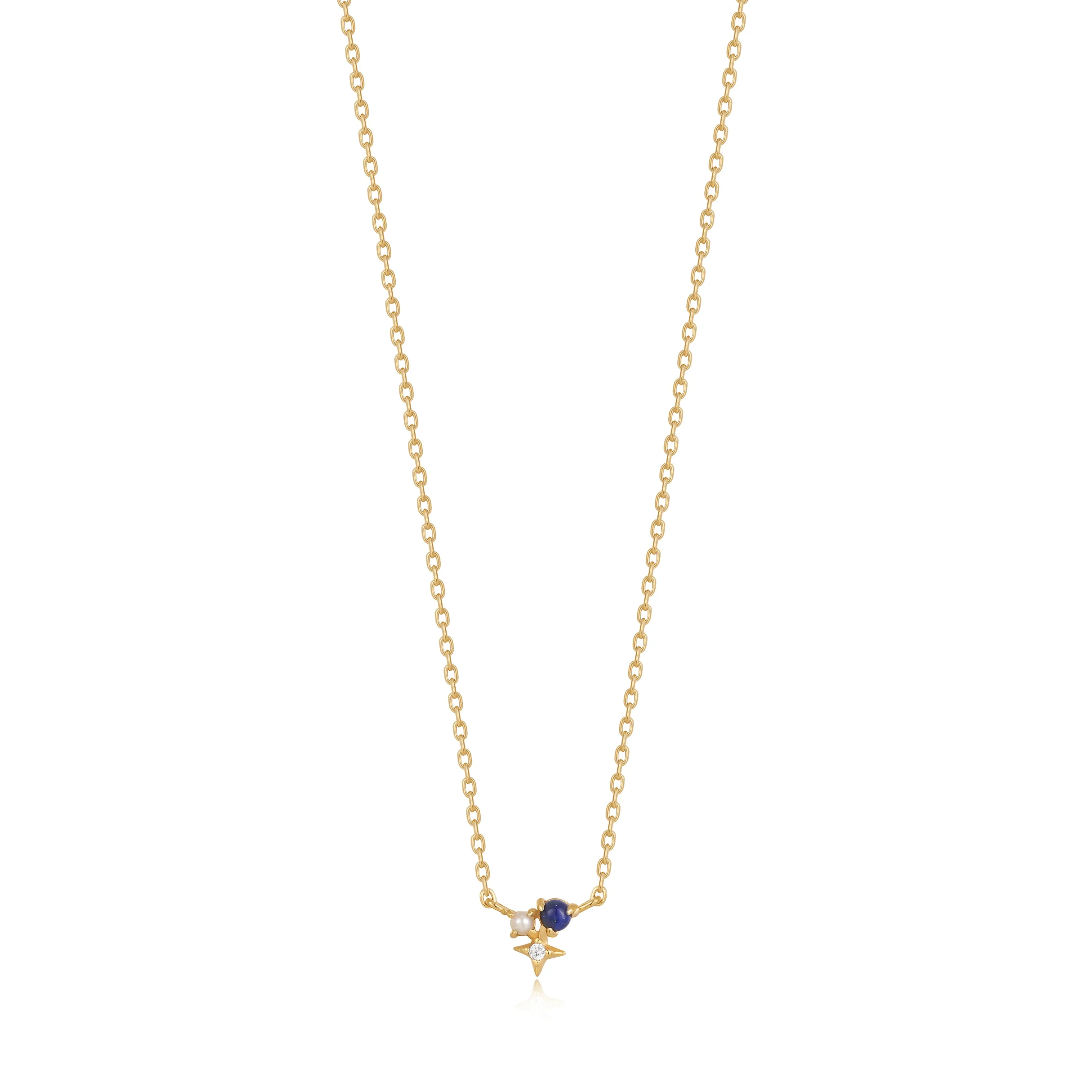 Lapis Star Necklace