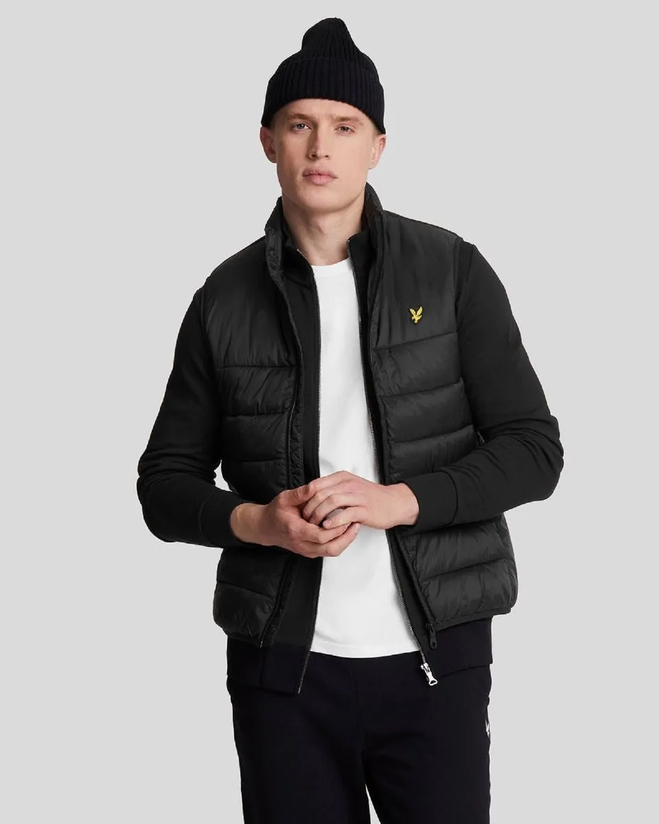 Lyle & Scott Wadded Quilted Gilet Jet Black