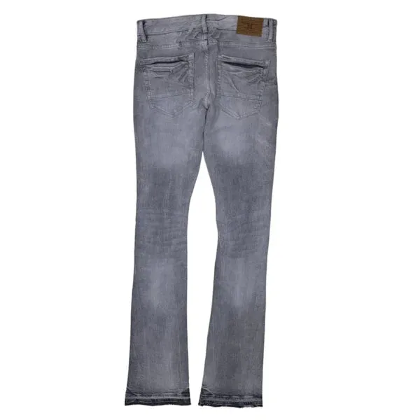 MEN JORDAN CRAIG STACKED DENIM ARCTIC GREY JEANS