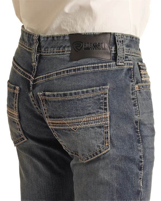 Men's Rock & Roll Cowboy Pistol Stackable Boot Cut Jean #BMSPD03657