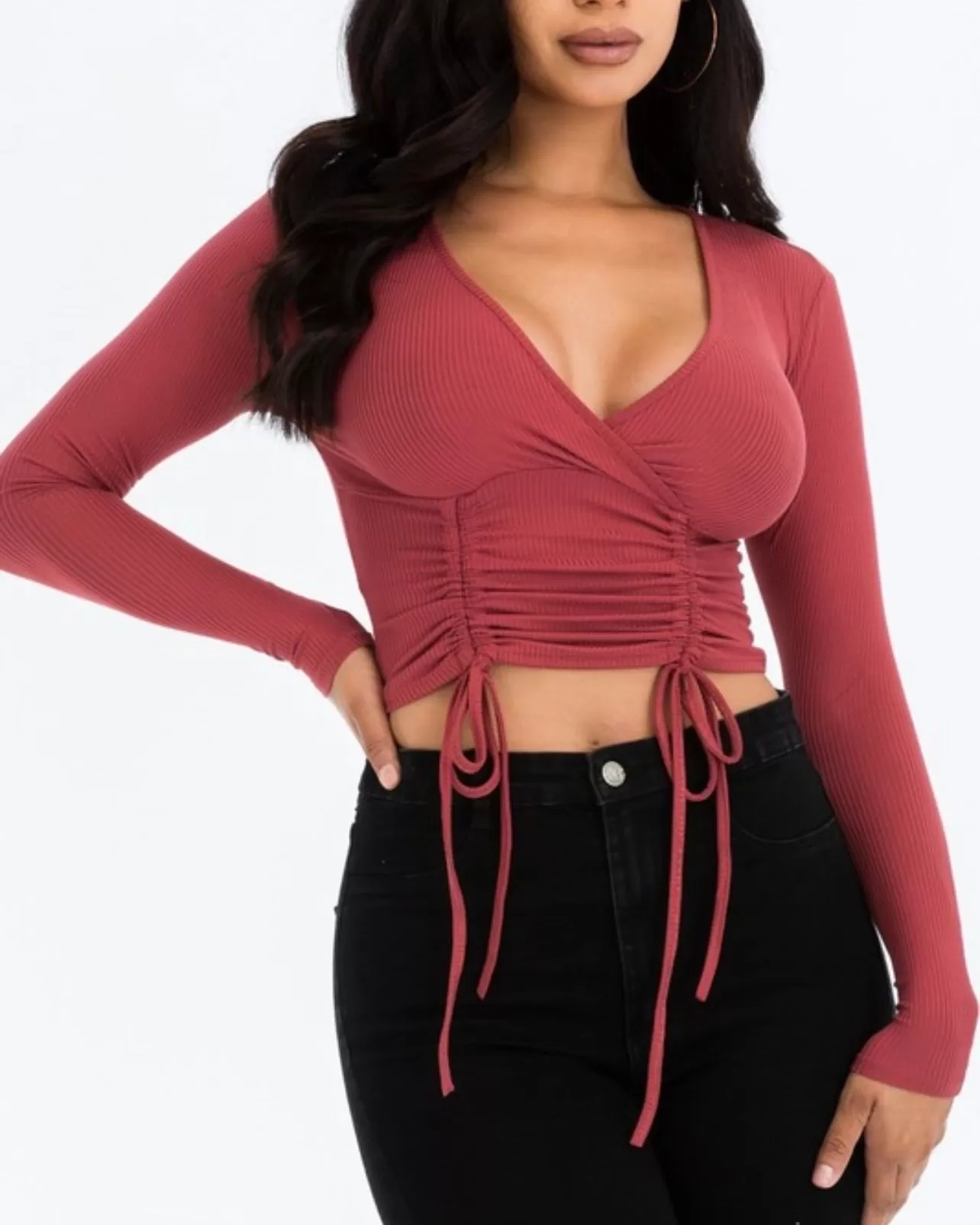 Merleigh Long Sleeve Crop Top