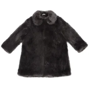 MIRANDA DUNN GREY KIDS GIRLS FAUX FUR COAT 6 YEARS