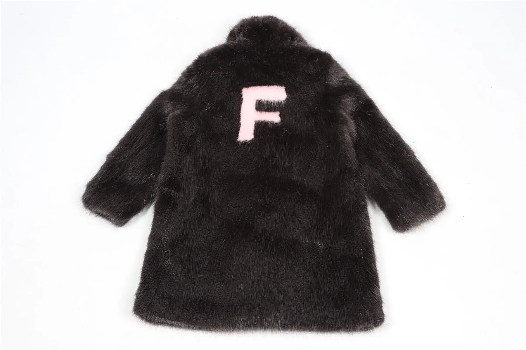 MIRANDA DUNN GREY KIDS GIRLS FAUX FUR COAT 6 YEARS