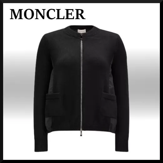 MONCLER  |Casual Style Wool Street Style Plain Cardigans