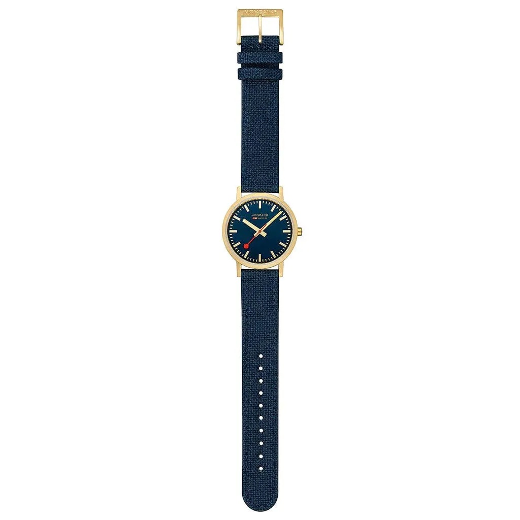 Mondaine - Classic 36mm Deep Ocean Blue Watch