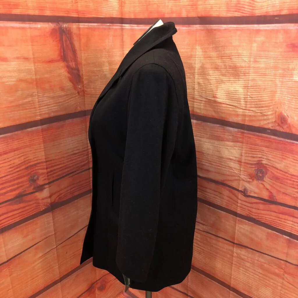 NWT HARVE BENARD BLACK COAT SZ 14 TCC