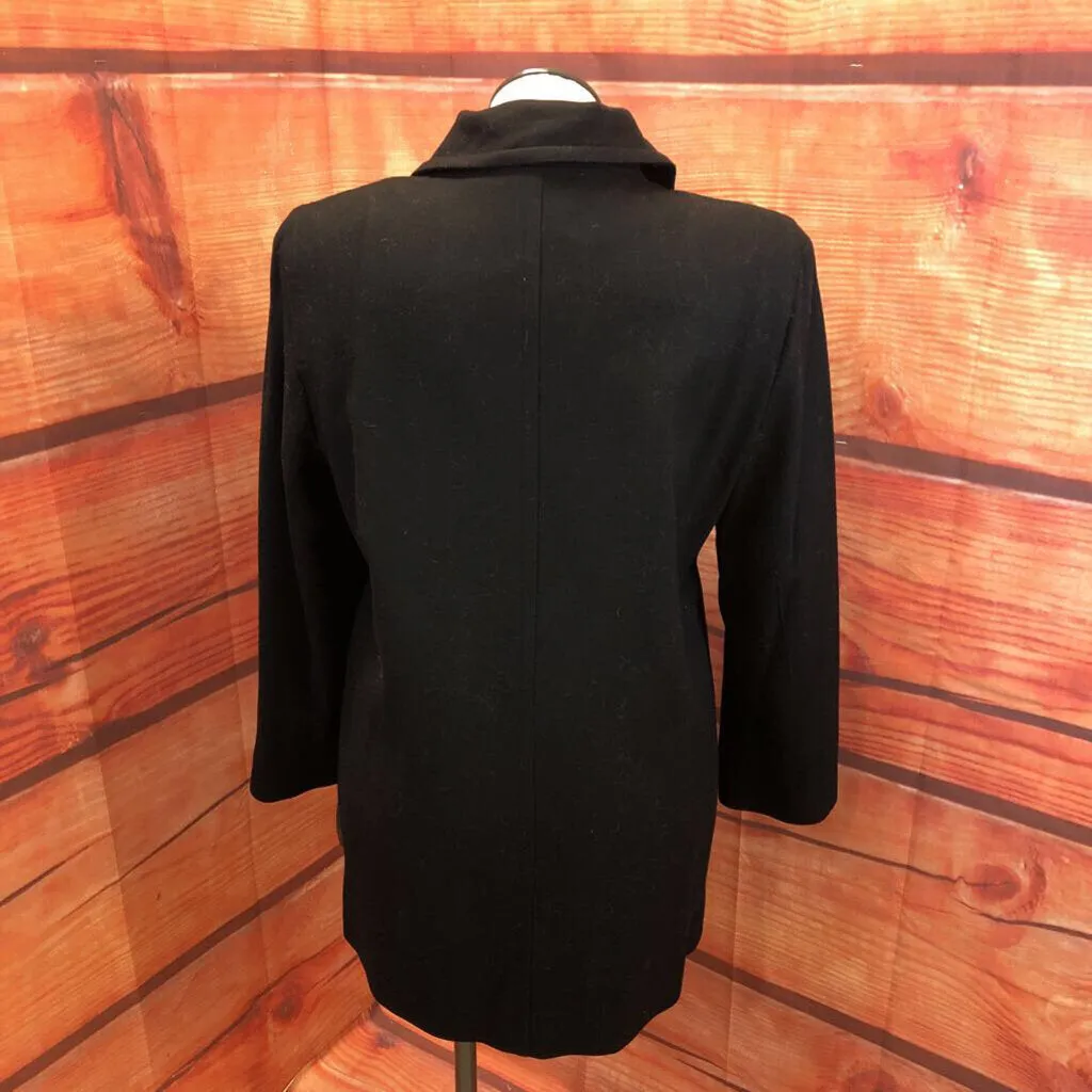 NWT HARVE BENARD BLACK COAT SZ 14 TCC