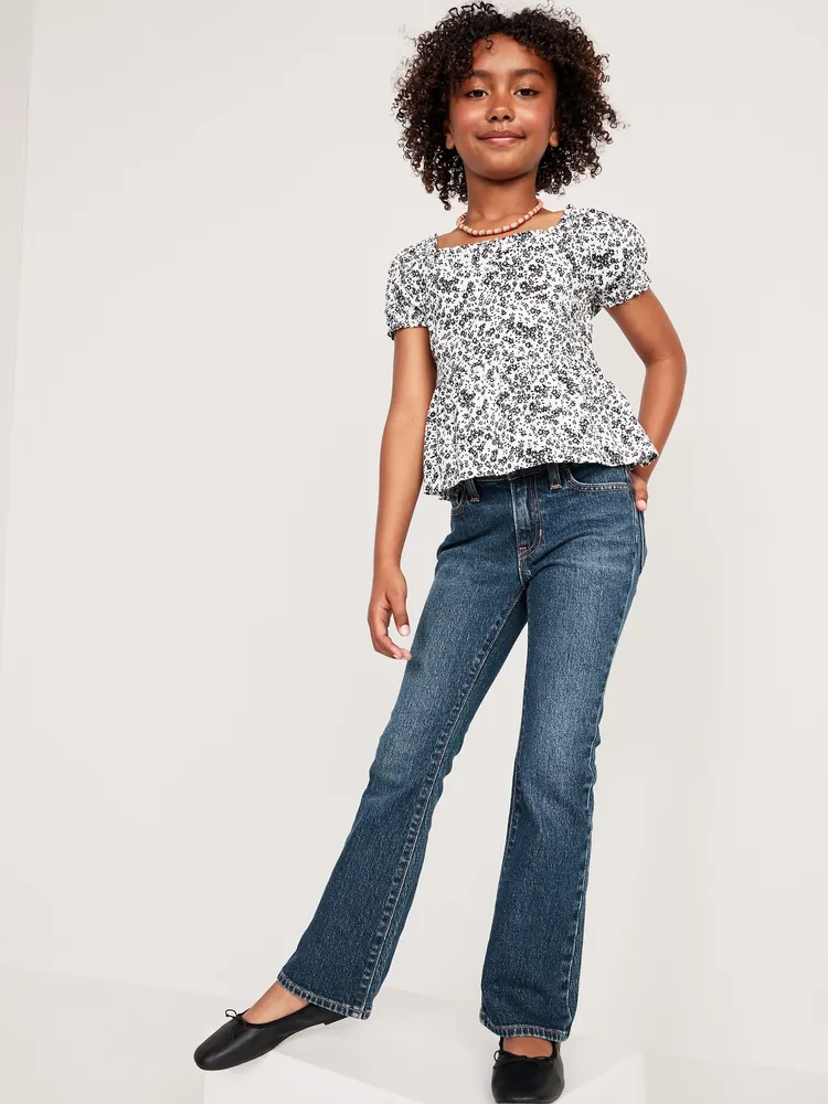 Old Navy Mid-Rise Built-In Tough Boot-Cut Jeans for Girls