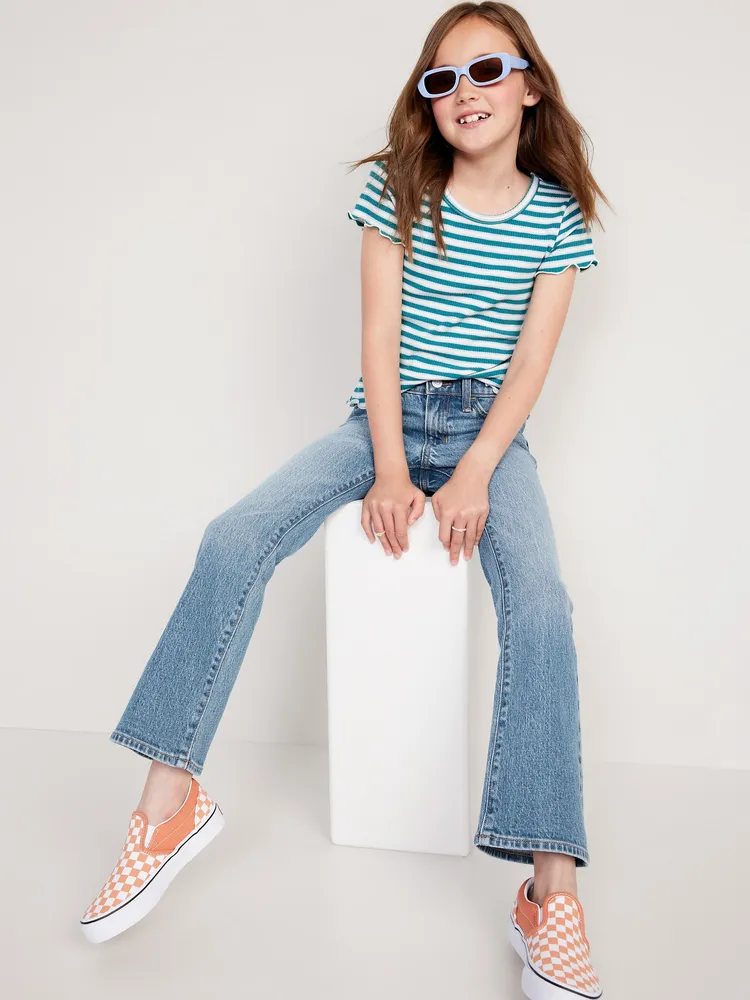 Old Navy Mid-Rise Built-In Tough Boot-Cut Jeans for Girls