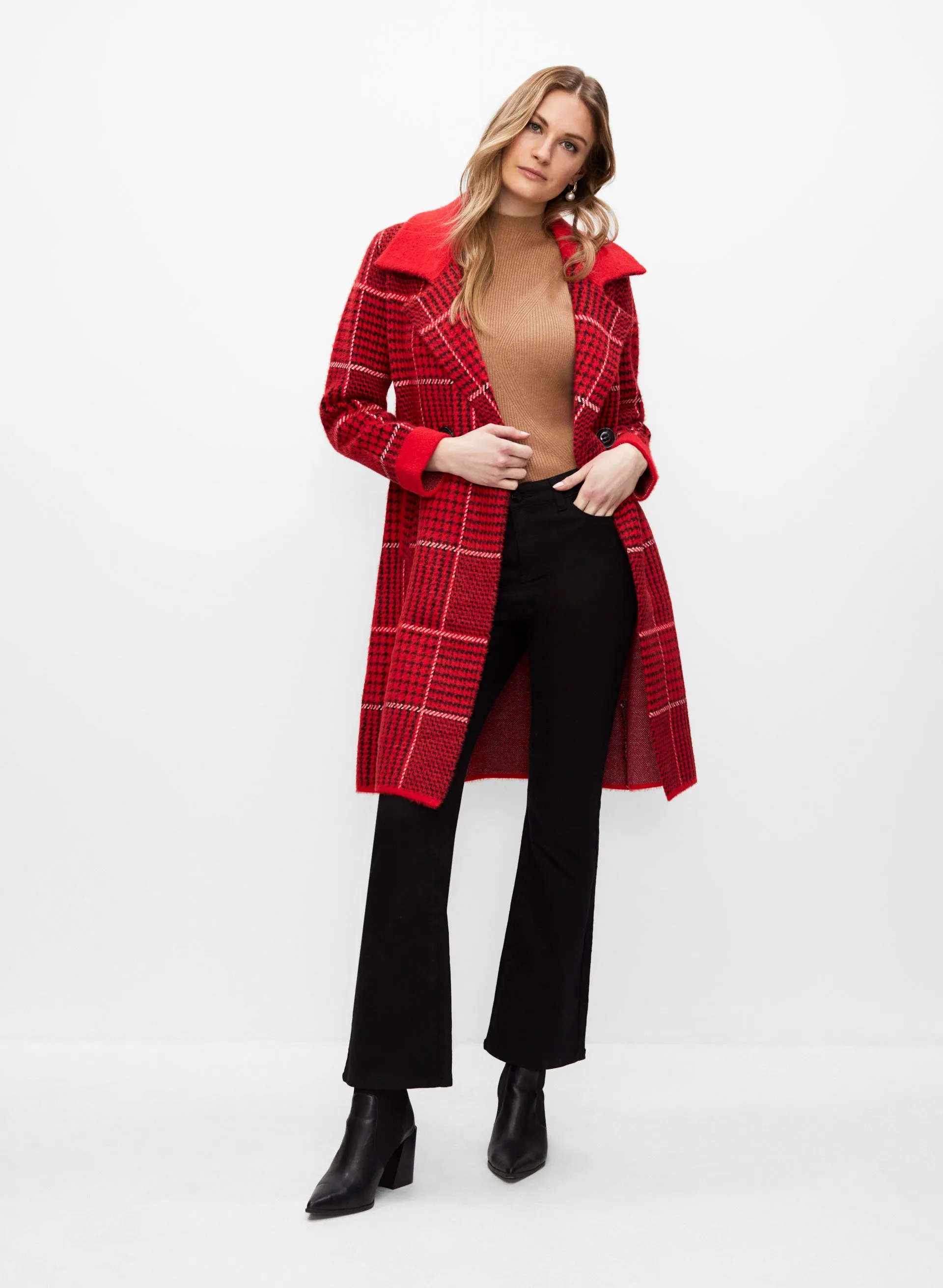 Plaid Long Coat