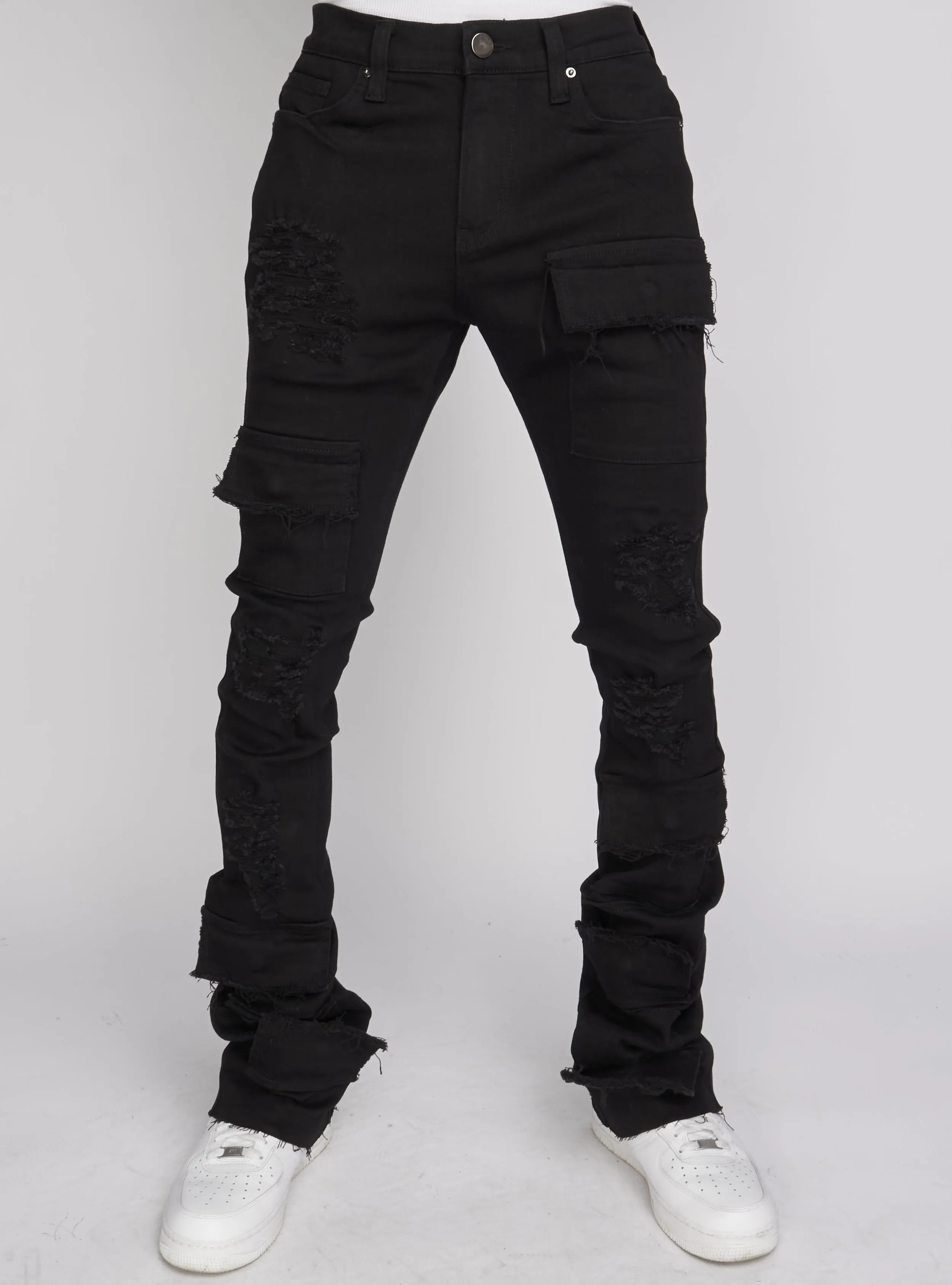 Politics - Super Stacked Cargo Marcel504 - Jet Black