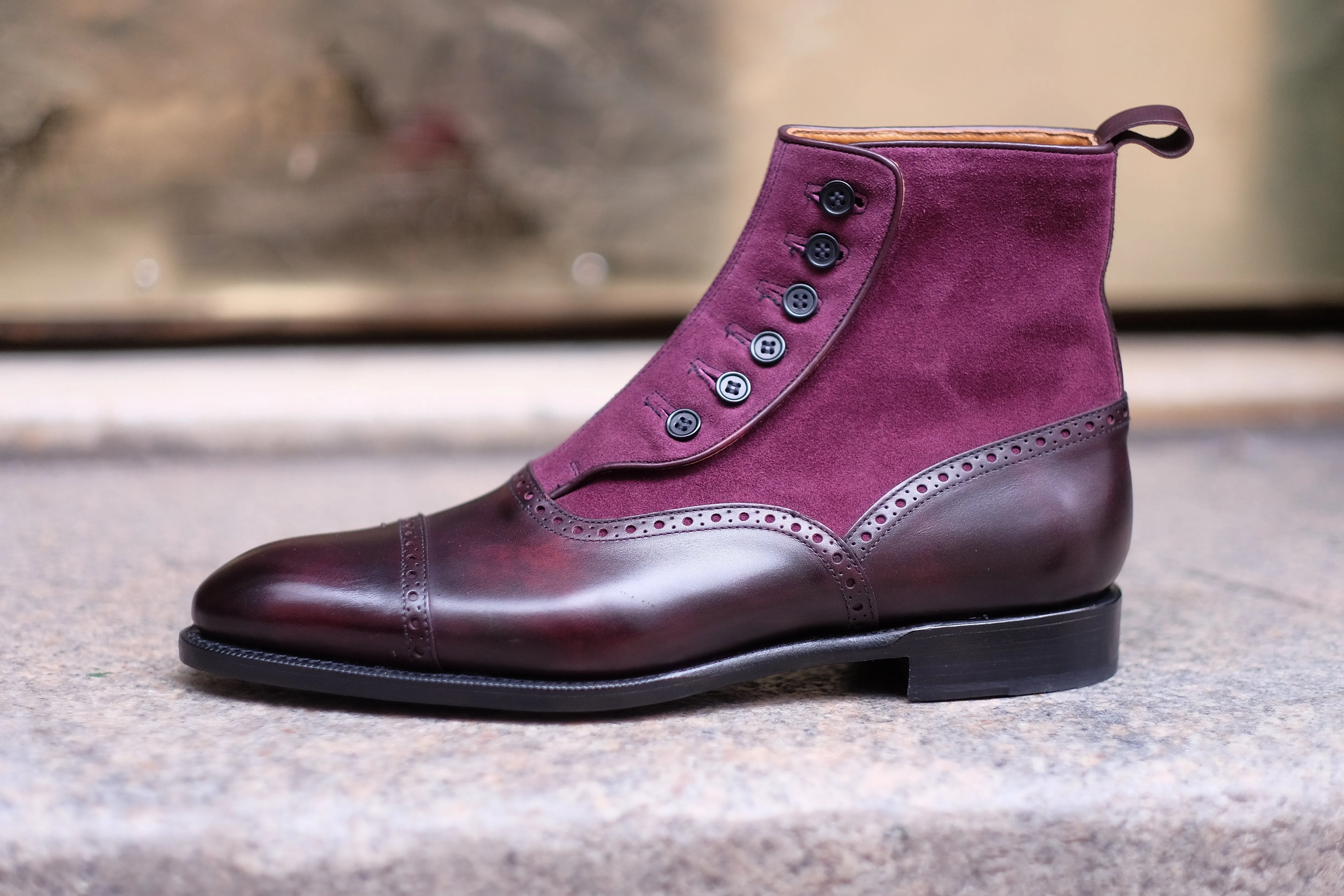 Puyallup - MTO - Plum Museum Calf / Regal Purple Suede - NGT Last - Single Leather Sole