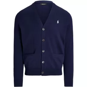 RLX Classic Fit Double Knit Cardigan Refined Navy - SS24