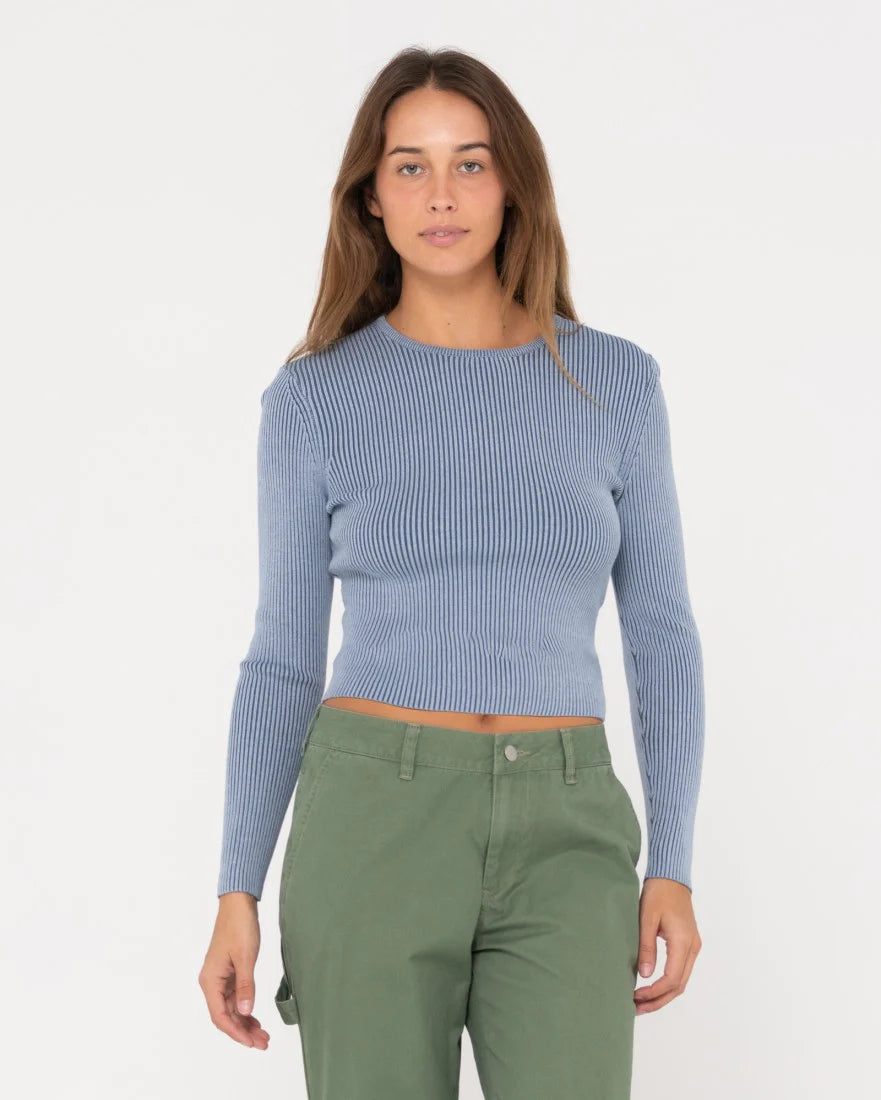 Rusty Solace Long Sleeve Knitted Top