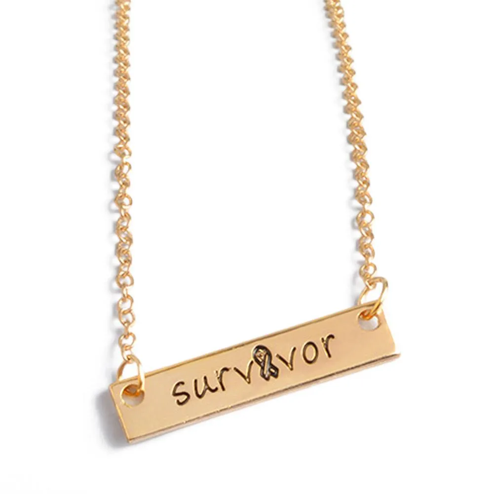 Sample Letters Rectangular shape Choker Necklace Antique Pendant Necklace