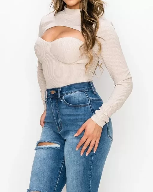 Shari Cut Out Bodysuit